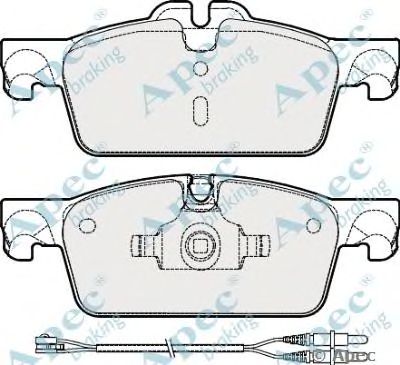APEC BRAKING pad1806 -  Комплект тормозных колодок, дисковый тормоз